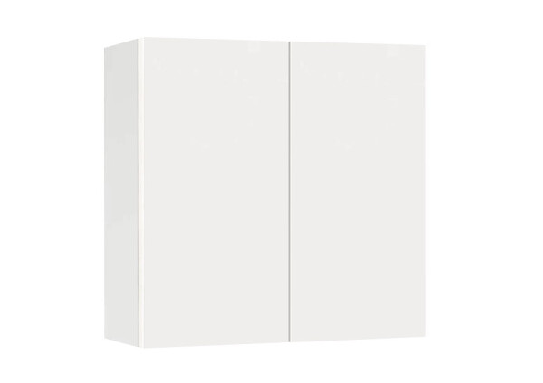 Горен модул с две врати и рафт Мат 80 Бял - Бял мат