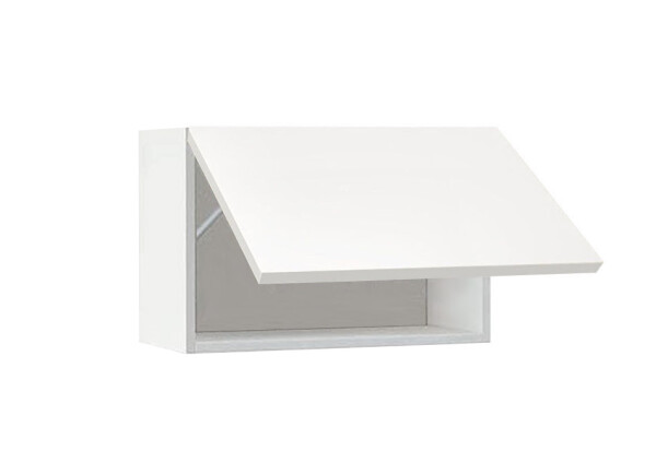 Горен модул с една хоризонтална врата Мат 64Г Бял - Бял мат