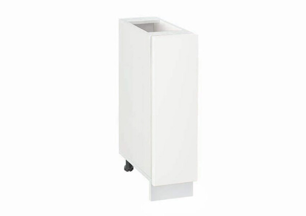 Долен модул с врата и рафт Мат 201 Бял - Бял мат