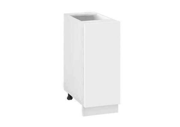 Долен модул с врата и рафт Мат 301 Бял - Бял мат