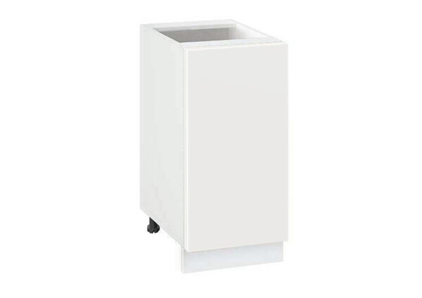 Долен модул с врата и рафт Мат 401 Бял - Бял мат