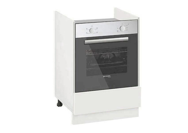 Долен модул за фурна с чекмедже Мат 601Ф Бял - Бял мат