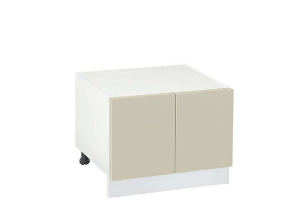 Долен модул с две врати Мат 601Р Бял - Бежаво