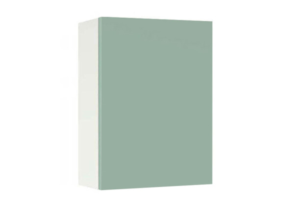 Горен модул с врата и рафт Мат 50 Бял - Мента