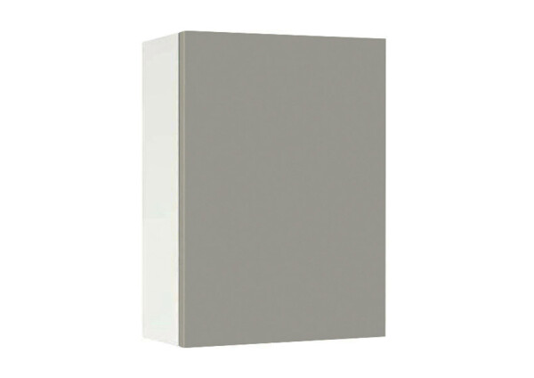 Горен модул с врата и рафт Мат 50 Бял - Сив