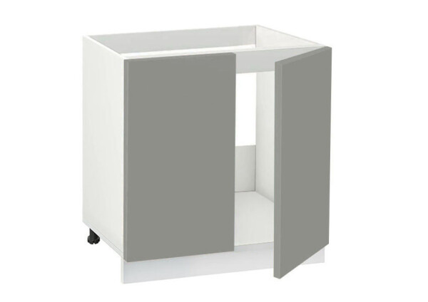 Долен модул за мивка Мат 800 Бял - Сив