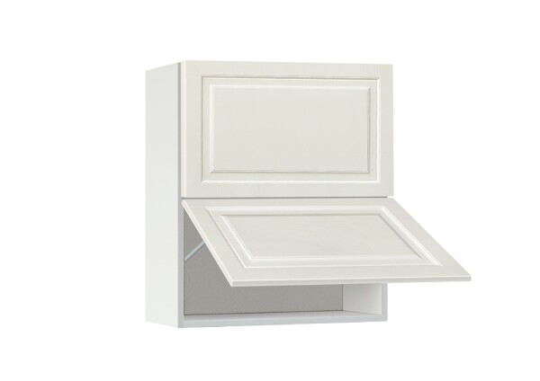 Горен модул с две хоризонтални врати Винтидж 60Г Бял - Каймак