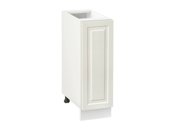 Долен модул с врата и рафт Винтидж 250 Бял - Каймак