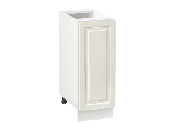 Долен модул с врата и рафт Винтидж 301 Бял - Каймак