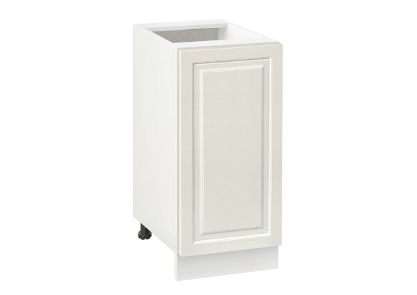 Долен модул с врата и рафт Винтидж 401 Бял - Каймак