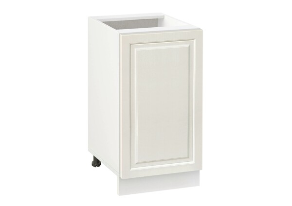 Долен модул с врата и рафт Винтидж 451 Бял - Каймак