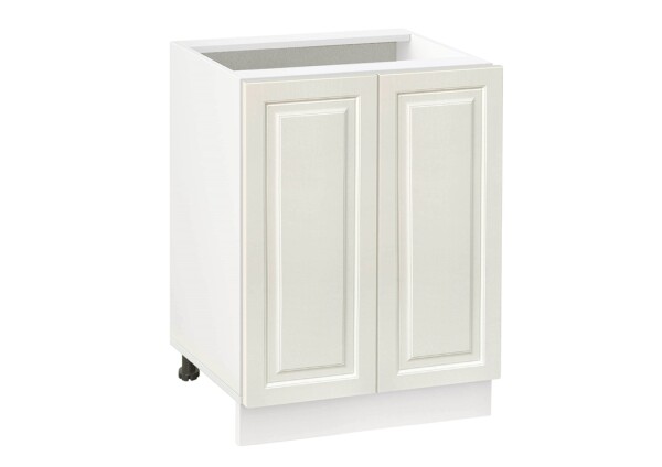 Долен модул с две врати и рафт Винтидж 602 Бял - Каймак