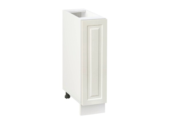 Долен модул с врата и рафт Винтидж 201 Бял - Каймак