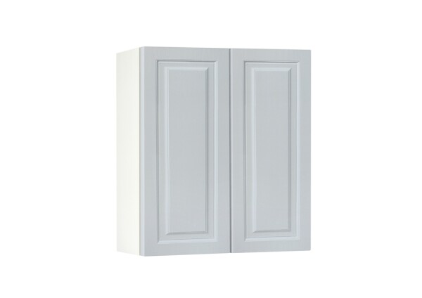 Горен модул с две врати и рафт Винтидж 60 Бял - Грижио