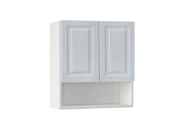 Горен модул с ниша и две врати Винтидж 60P Бял - Грижио