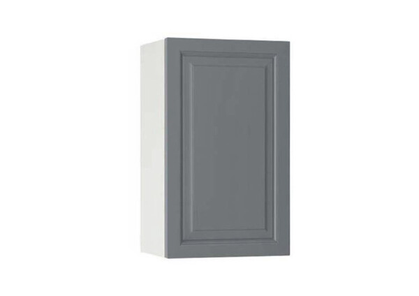 Горен модул с врата и рафт Винтидж 45 Бял - Велвет