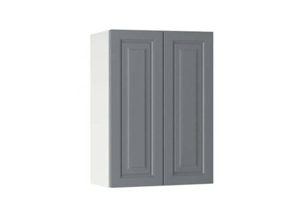 Горен модул с две врати и рафт Винтидж 50 Бял - Велвет