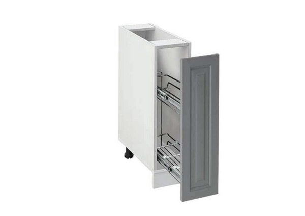 Долен модул бутилиера Винтидж 201Б Бял - Велвет