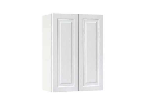 Горен модул с две врати и рафт Винтидж 50 Бял - Бял