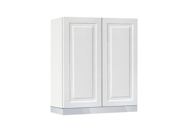 Горен модул с две врати и рафт за абсорбатор Винтидж 60А Бял - Бял