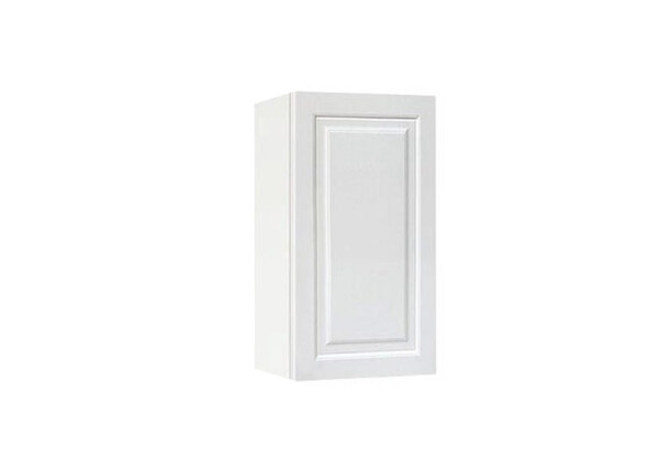 Горен модул с врата и рафт Винтидж 3М Бял - Бял