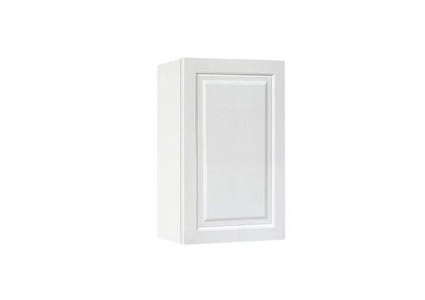 Горен модул с врата и рафт Винтидж 4М Бял - Бял