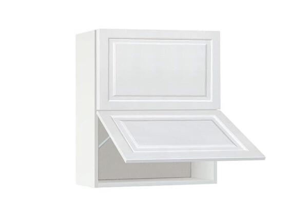 Горен модул с две хоризонтални врати Винтидж 60Г Бял - Бял