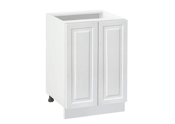 Долен модул с две врати и рафт Винтидж 502 Бял - Бял
