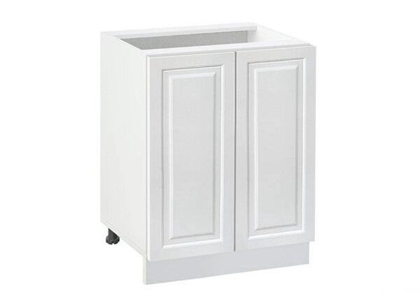 Долен модул с две врати и рафт Винтидж 602 Бял - Бял