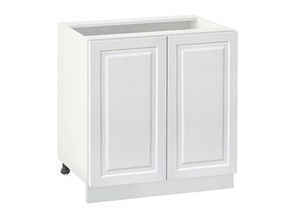 Долен модул с две врати и рафт Винтидж 802 Бял - Бял