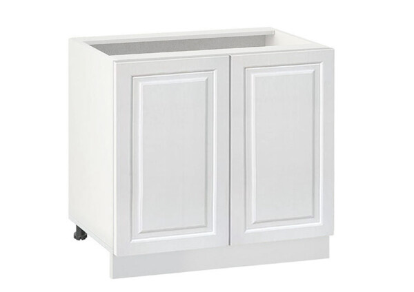 Долен модул с две врати и рафт Винтидж 1002 Бял - Бял