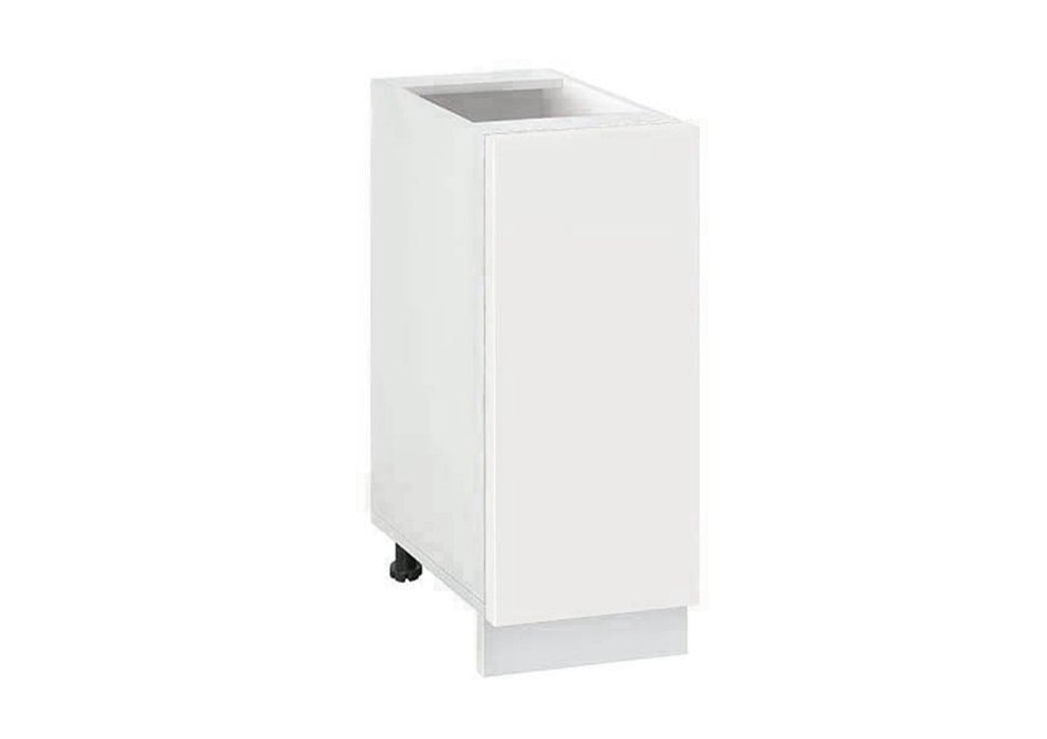 Долен модул с врата и рафт Мат 301 Бял - Бял мат