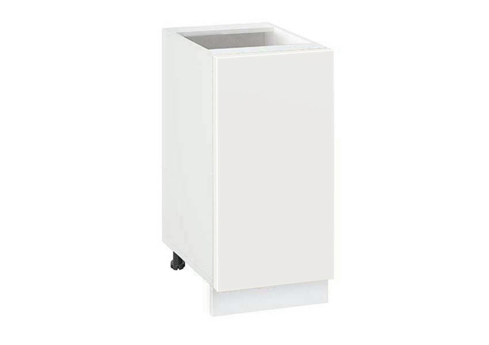 Долен модул с врата и рафт Мат 401 Бял - Бял мат