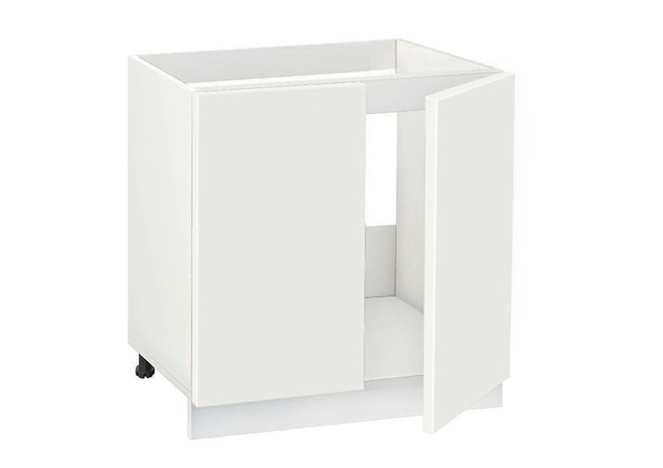 Долен модул за мивка Мат 800 Бял - Бял мат