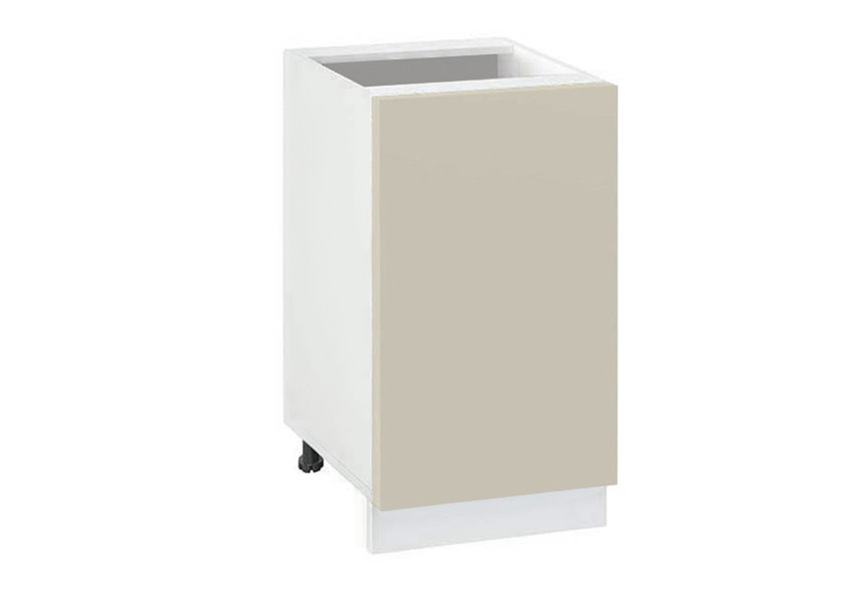 Долен модул с врата и рафт Мат 451 Бял - Бежаво