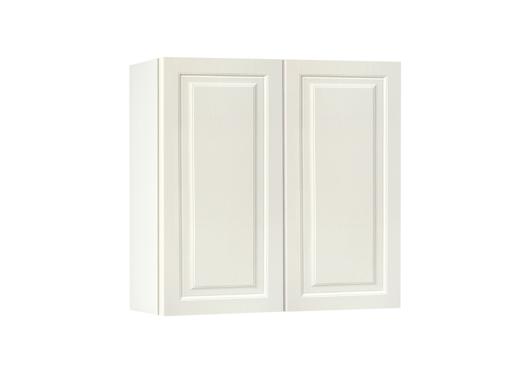 Горен модул с две врати и рафт Винтидж 80 Бял - Каймак