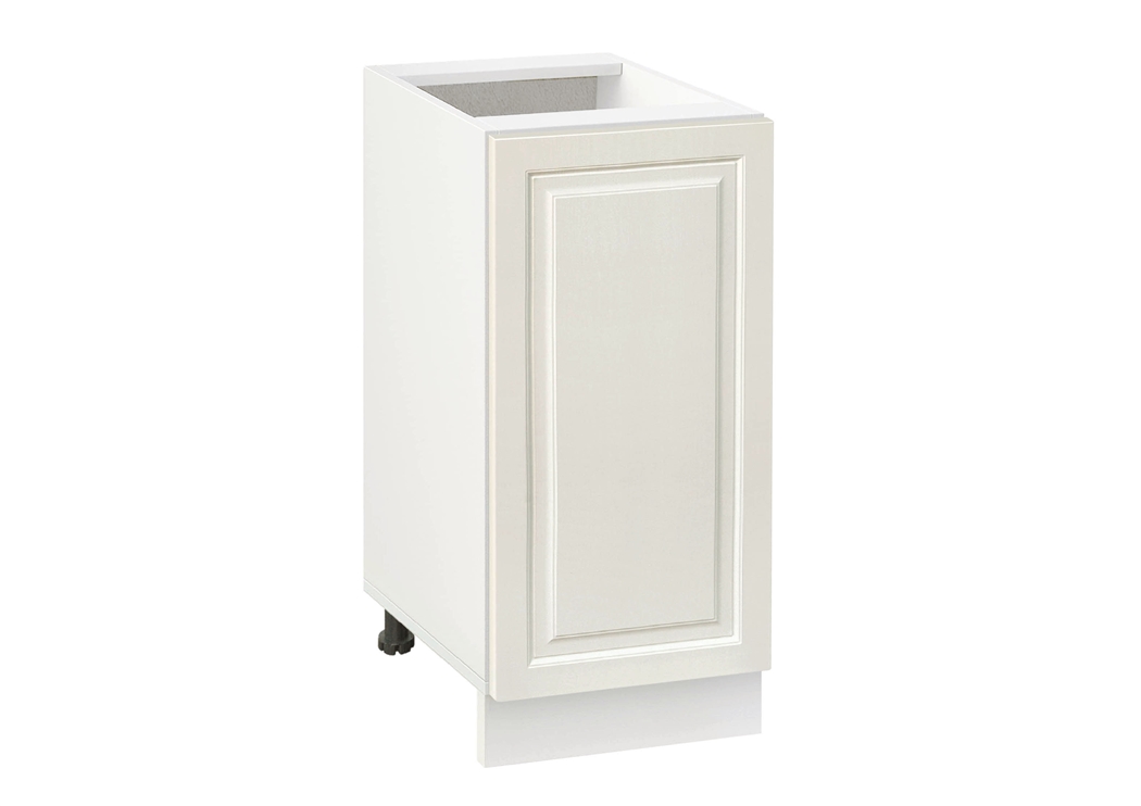 Долен модул с врата и рафт Винтидж 401 Бял - Каймак