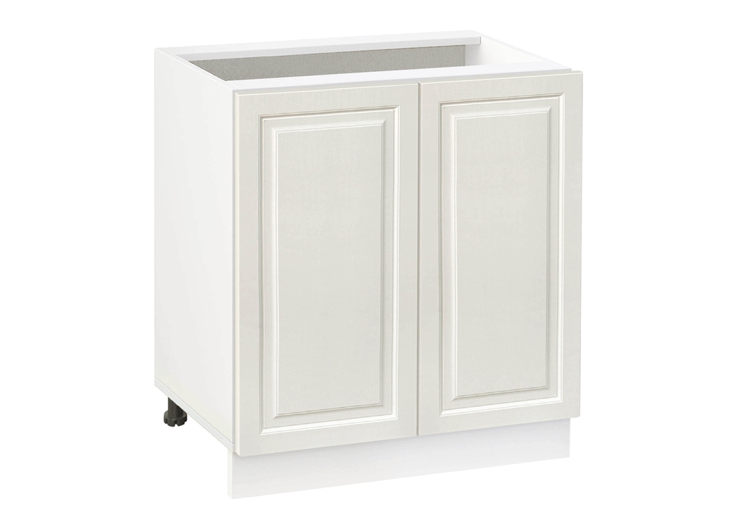 Долен модул с две врати и рафт Винтидж 802 Бял - Каймак