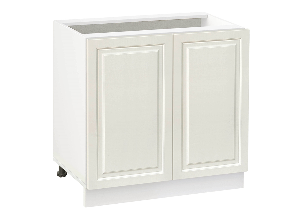 Долен модул с две врати и рафт Винтидж 1002 Бял - Каймак