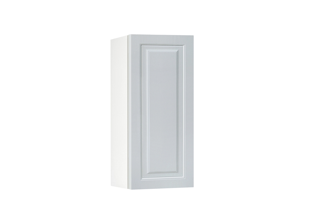 Горен модул с врата и рафт Винтидж 30 Бял - Грижио