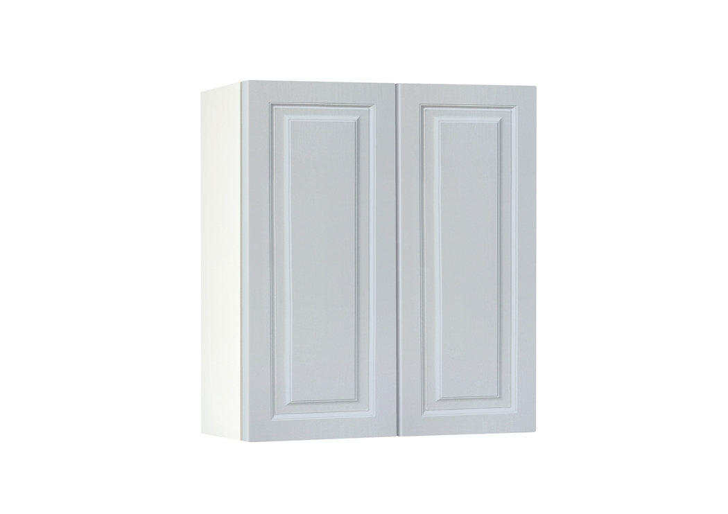 Горен модул с две врати и рафт Винтидж 60 Бял - Грижио