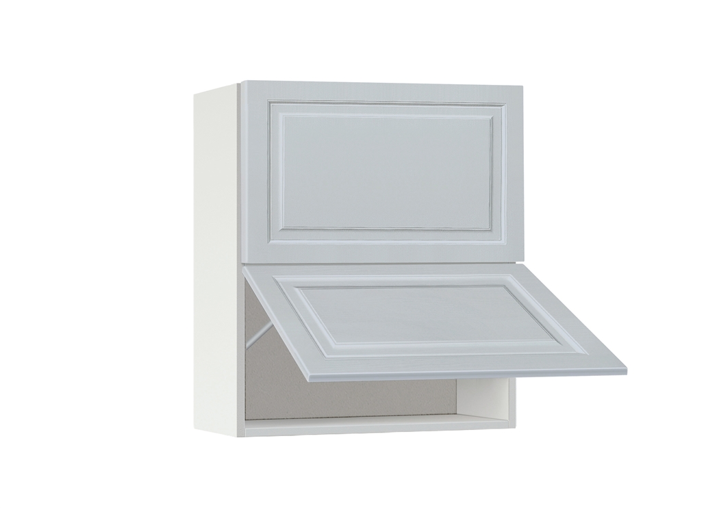 Горен модул с две хоризонтални врати Винтидж 60Г Бял - Грижио