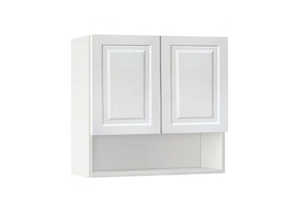 Горен модул с ниша и две врати Винтидж 80P Бял - Бял